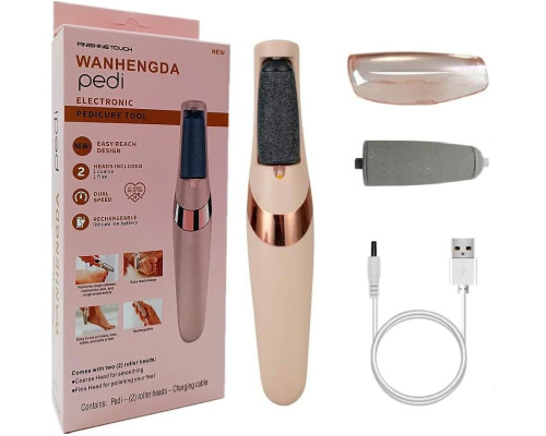 JA193    Пемза для ног электрическая flawless pedi (две насадки)  (120)