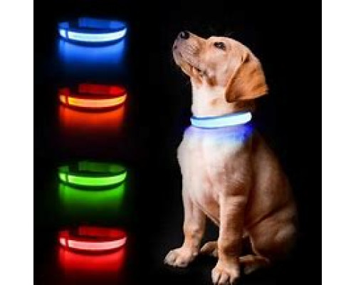 JA155   Светящийся ошейник для собак на аккумуляторе USB GLOW RING (200)