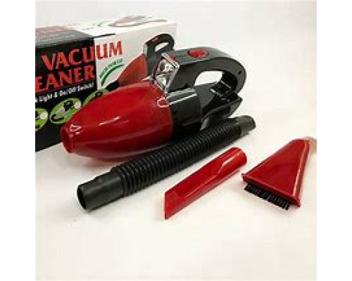 JA95   Автомобильный пылесос CAR VACUM CLEANER Красно-черный (40)