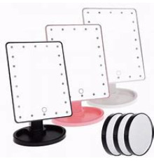 JA156/154   Зеркало для макияжа Large LED Mirror настольное с подсветкой 22 LED  (36)