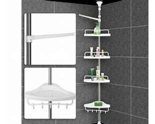 JD7   Угловая полка в ванную Multi Corner Shelf (12) (16)