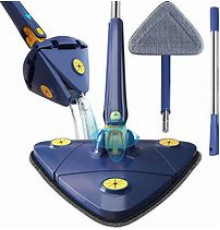JD27   Швабра треугольная Twist Triangle Mop с отжимом и функцией поворота на 360° БЕЗ КОРОБКИ (30)
