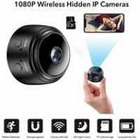 JD14   Мини Камера IP Видеонаблюдение Wi-Fi FullHD 1080 Action Camera A9 Беспроводная Black (200)