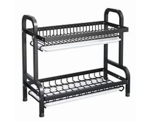 JD94   Сушилка для посуды Kitchen rack 2-х уровневая с поддоном(10)