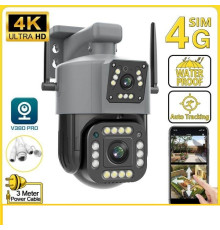 JD004   Уличная IP камера с 2 объективами, 8Мп, Qettopo V380,Поворотная  (24)