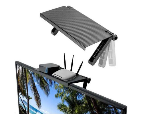 JA137   Универсальная регулируемая полка на телевизор Screen Top Shelf DL-156 Black (60)