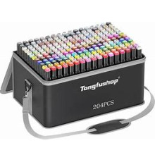 JD204   Скетч маркеры двухсторонние Touch 204 шт (6)