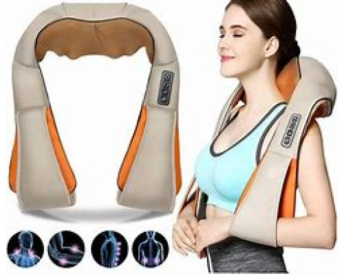 JD63   Роликовый массажер для спины и шеи Massager of Neck Kneading (20)