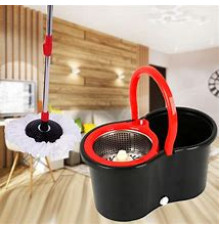 JD146   Швабра с ведром и турбо отжимом Spin Mop 360,10 л. металл (25)