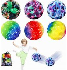 JD002   Мячик-попрыгун GravityBall Moon Ball РАЗНОЦВЕТ 9см 12шт/уп (32)