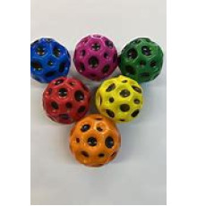 JD001   Мячик-попрыгун GravityBall Moon Ball однотон 7см 12шт/уп (32)