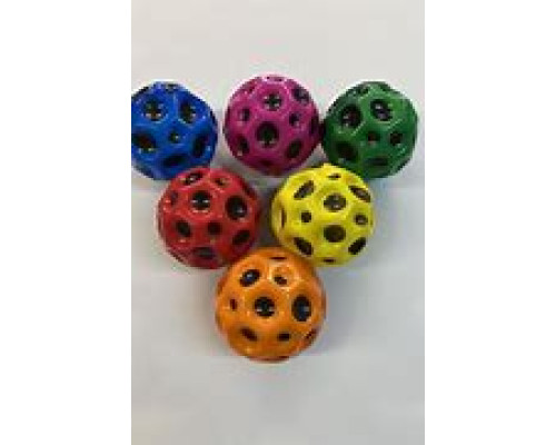 JD001   Мячик-попрыгун GravityBall Moon Ball однотон 7см 12шт/уп (32)